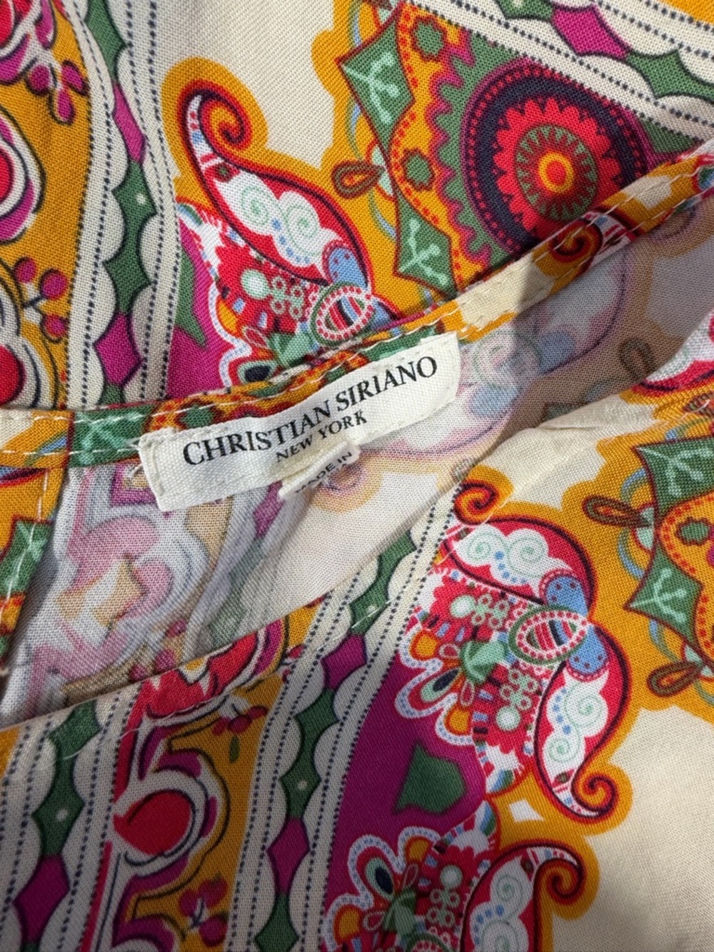Sleeveless Floral Print Tank Top in Pink and Yellow XL - Picture 5 of 6